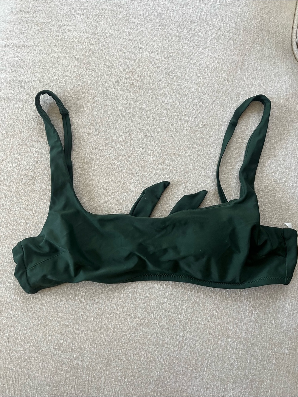 aerie Dark Green Bralette Swim Top